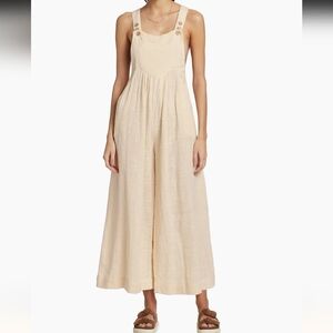 Free People Cream Jumpsuit